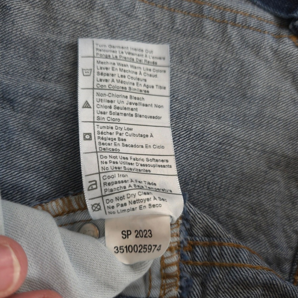 Carhartt Relaxed Fit Jeans Mens 40x32 Dark Blue BD5119-M Workwear Cotton Denim - Picture 10 of 10